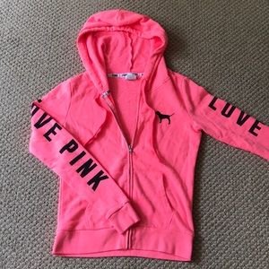 PINK Victoria’s Secret Pink Zip-Up Hoodie